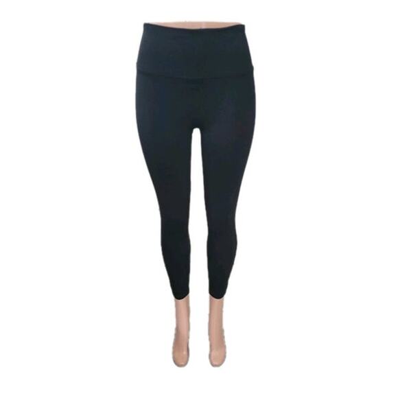 Spanx‎ Ponte Ankle Leggings Women's Size Medium Petite Black Slimming Shaping - Picture 1 of 13